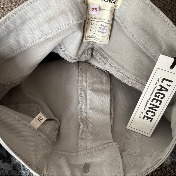 L’agence Margot High Rise Skinny Jeans Leopard Crackle Foil - Picture 8 of 10